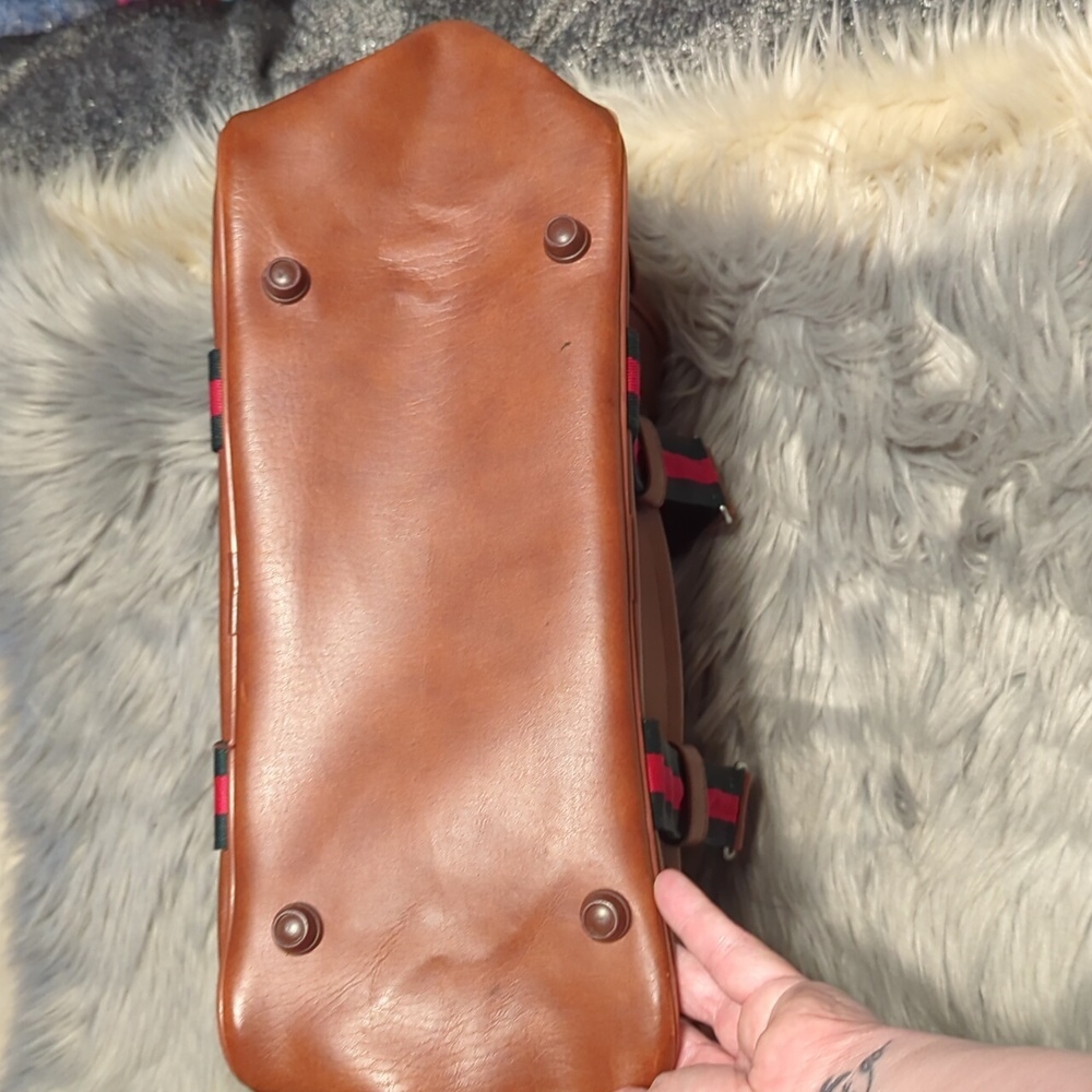 Vintage Brown Carry On Luggage Bag - Picture 4 of 10